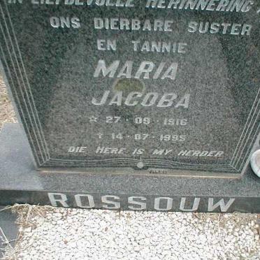 ROSSOUW Maria Jacoba 1916-1995
