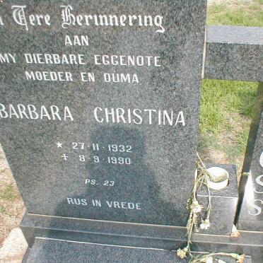 ROSS Barbara Christina 1932-1990