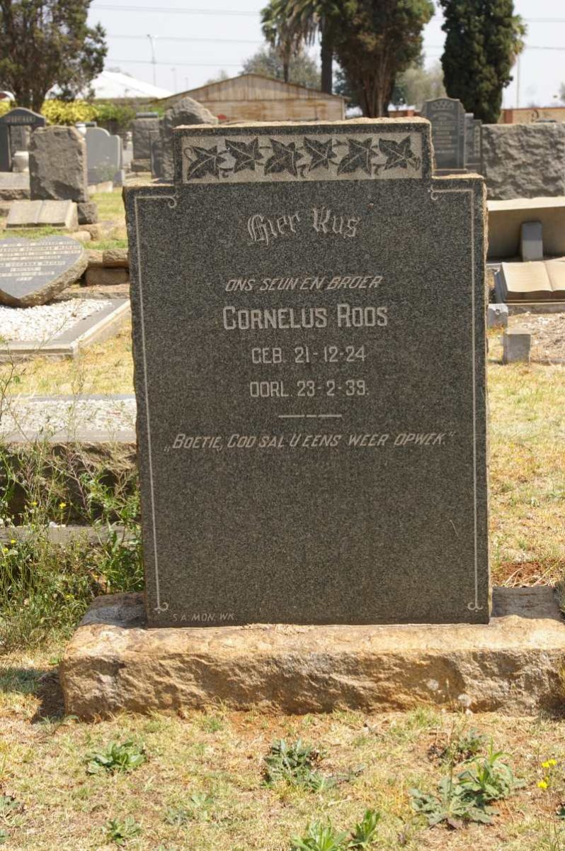 ROOS Cornelus 1924-1939