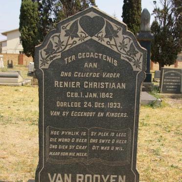 ROOYEN Renier Christiaan, van 1842-1933