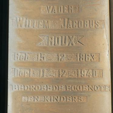 ROUX Willem Jacobus 1863-1940