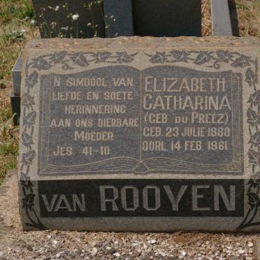 ROOYEN Elizabeth Catharina, van nee DU PREEZ 1888-1961