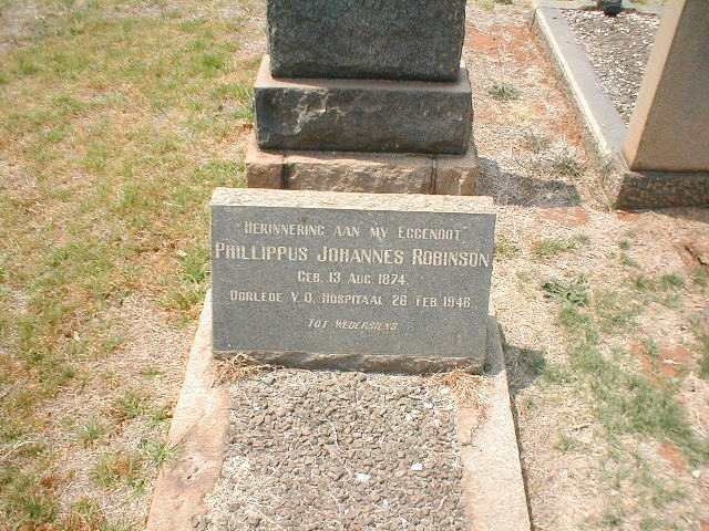 ROBINSON Phillippus Johannes 1874-1946