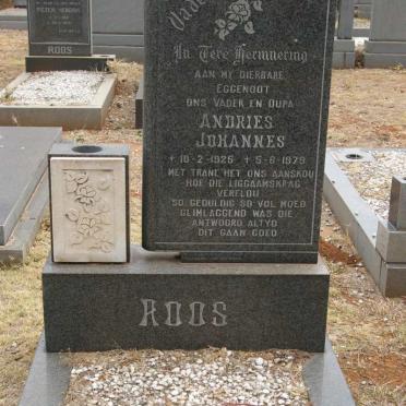 ROOS Andries Johannes 1925-1979