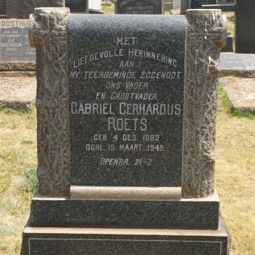 ROETS Gabriël Gerhardus 1882-1949 :: ROETS Gabriel Gerhardus 1929-1986