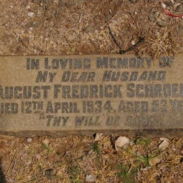 SCHROEDER August Fredrick -1934