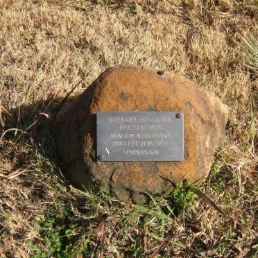 SCHOLTEN Bernard J. 1907-1937