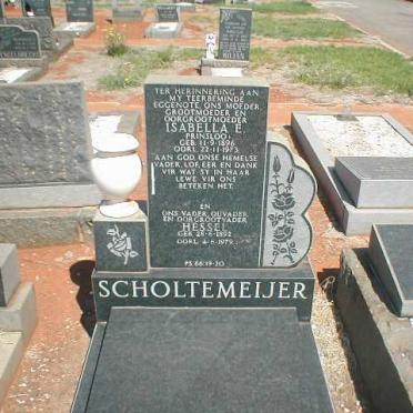 SCHOLTEMEIJER Hessel 1892-1979 &amp; Isabella E. PRINSLOO 1896-1973