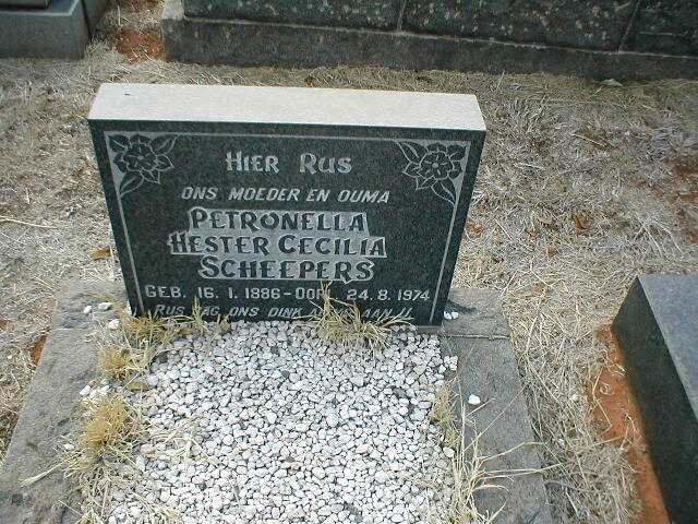 SCHEEPERS Petronella Hester Cecilia 1886-1974