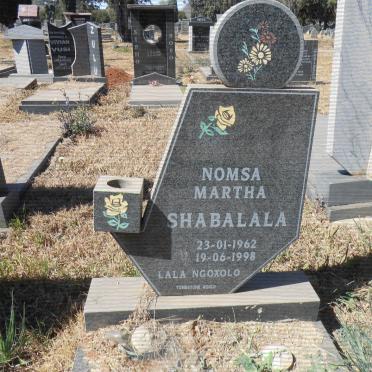SHABALALA Nomsa Martha 1962-1998