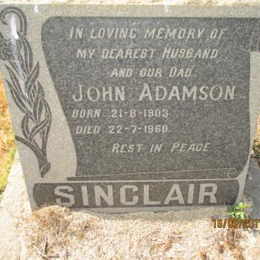 SINCLAIR John Adamson 1903-1960