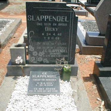 SLAPPENDEL J.C. 191?-1985 &amp; Gé 1914-1996 :: SLAPPENDEL Dicky 1948-1969