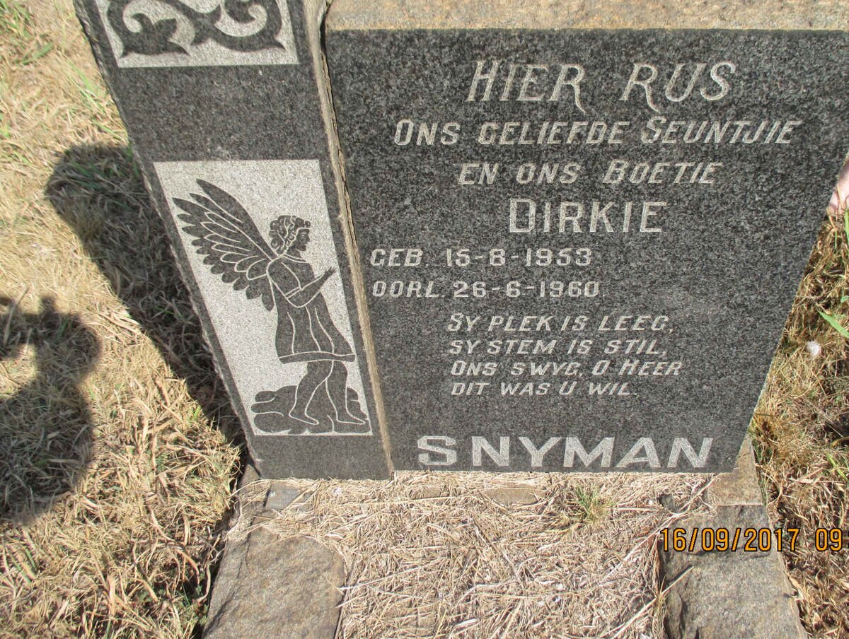 SNYMAN Dirkie 1953-1960
