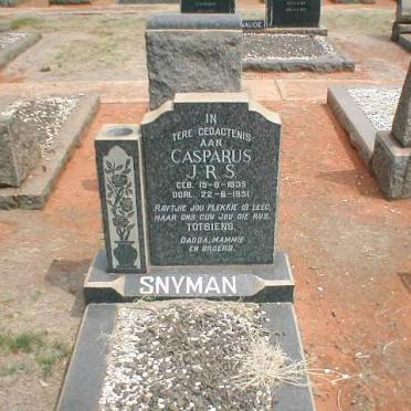SNYMAN Casparus J.R.S. 1935-1951