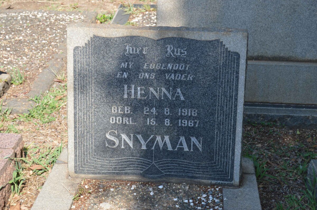 SNYMAN Henna 1916-1967