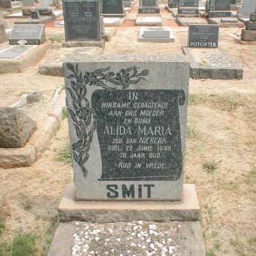 SMIT Alida Maria nee VAN NIEKERK -1949