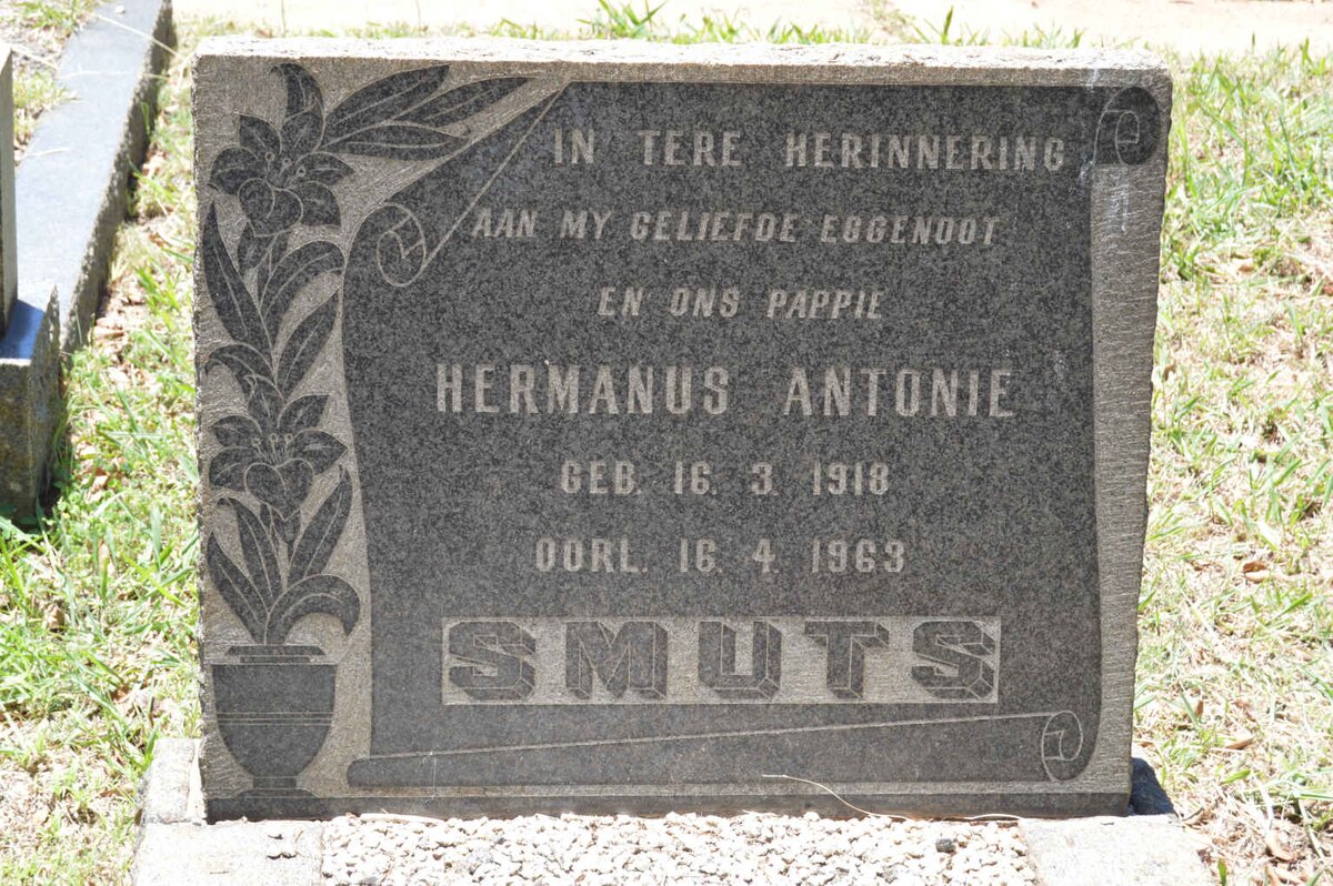 SMUTS Hermanus Antonie 1918-1963