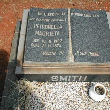 SMITH Petronella Magrieta 1927-1975