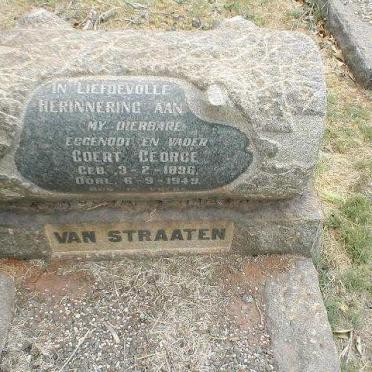 STRAATEN Coert George, van 1896-1949