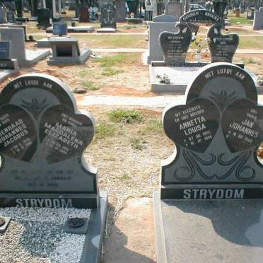 STRYDOM Coenraad Johannes Jacobus &amp; Martha Magdalena Elizabeth :: STRYDOM Jan Johannes &amp; Annetta Louisa 195?-1998