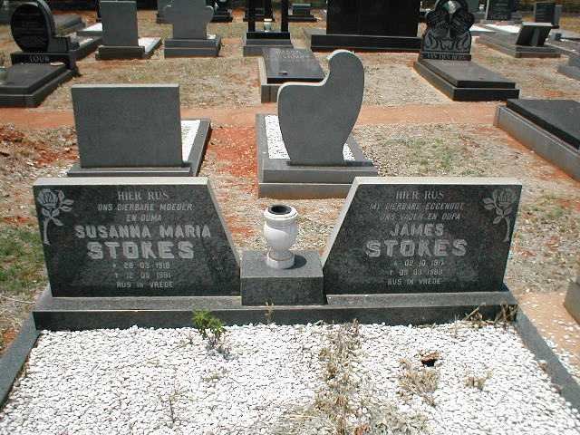STOKES James 1917-1988 &amp; Susanna Maria 1918-19?1