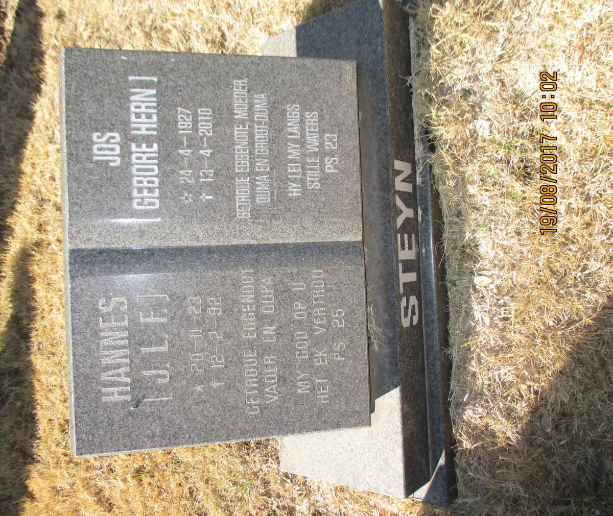 STEYN J.L.F. 1923-1992 &amp; Jos HERN 1927-2010