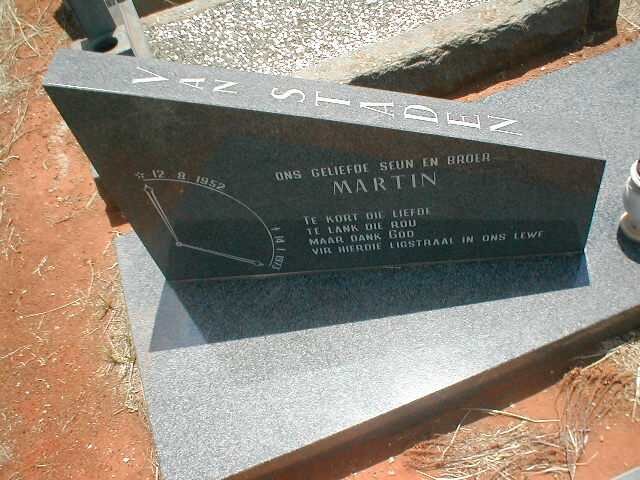 STADEN Martin, van 1952-1973