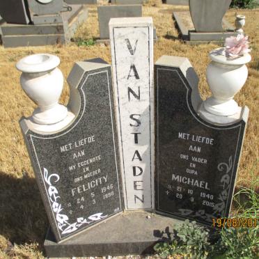 STADEN Michael, van 1940-2015 &amp; Felicity 1946-1990