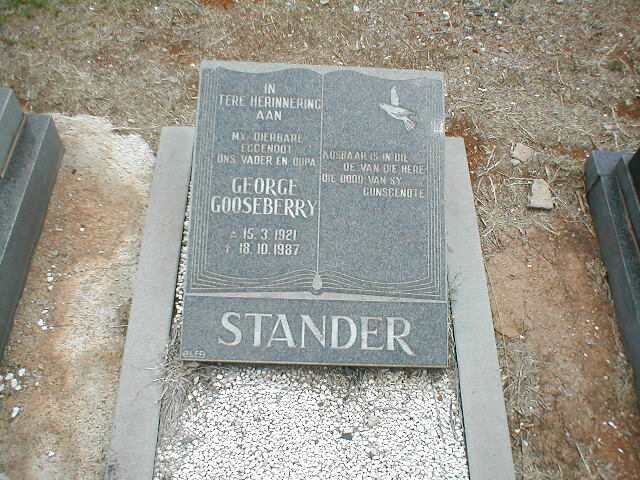 STANDER George Gooseberry 1921-1987