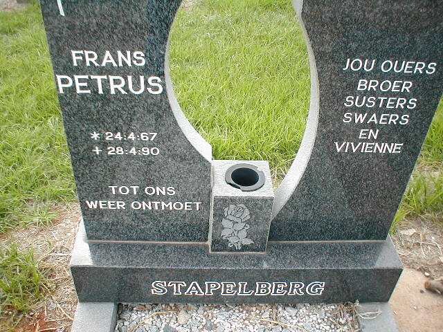 STAPELBERG Frans Petrus 1967-1990