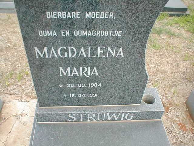 STRUWIG Magdalena Maria 1904-1991