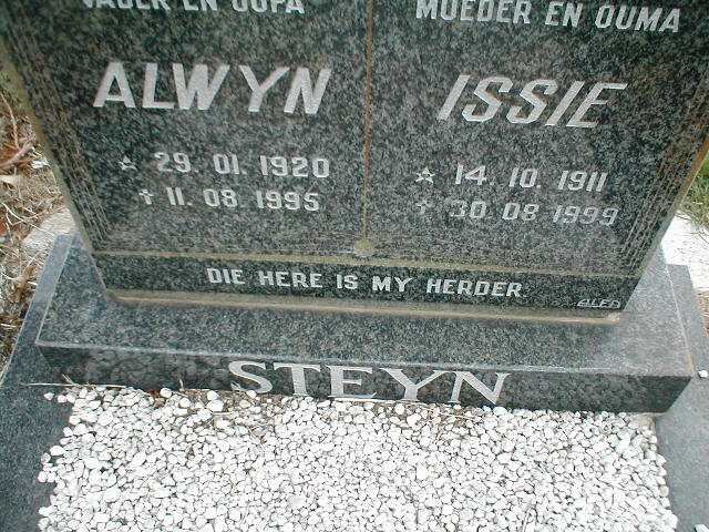 STEYN Alwyn 1920-1955 &amp; Issie 1911-1999