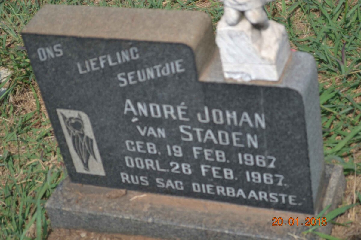STADEN André Johan, van 1967-1967