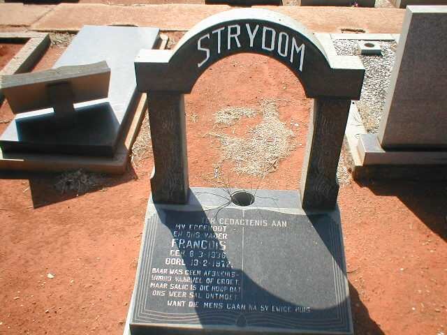 STRYDOM Francois 1936-1972