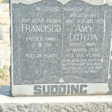 SUDDING Francisco -1964 &amp; Amy Lotitia -1958