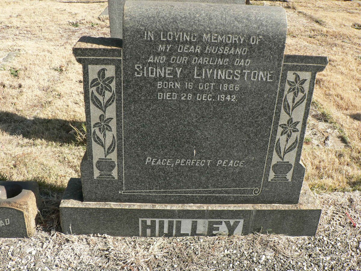 HULLEY Sidney Livingstone 1886-1942