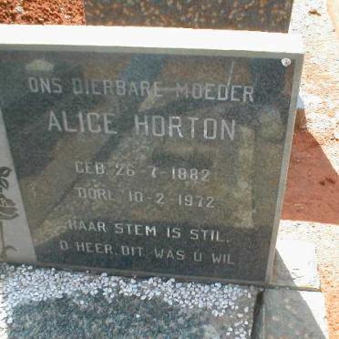 HORTON Alice 1882-1972