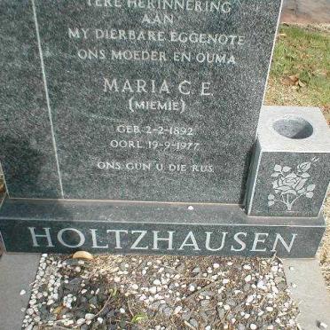 HOLTZHAUSEN Maria C.E. 1892-1977