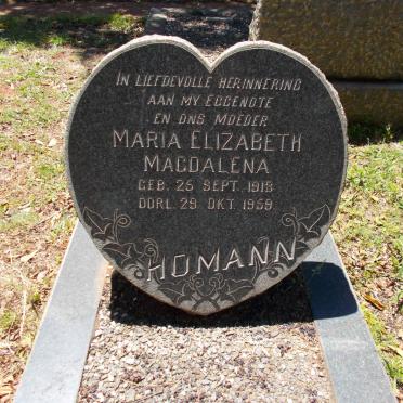 HOMANN Maria Elizabeth Magdalena 1918-1959
