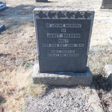 HOLT Janet Sneddon -1941