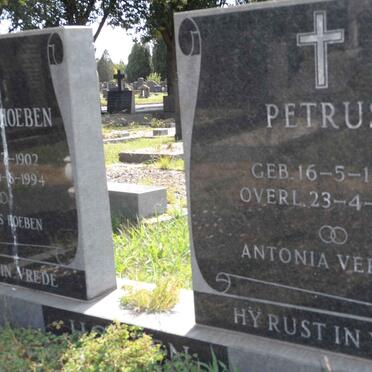 HOEBEN Petrus 1897-1984 &amp; Antonia VERHEES 1902-1994