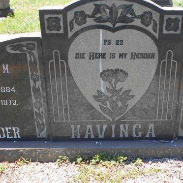 HAVINGA Carel S.E. 1883-1963 &amp; Aletta M. 1884-1973