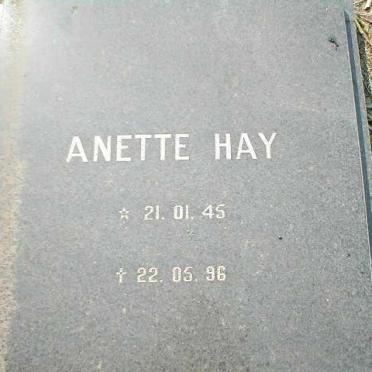 HAY Annette 1945-1996