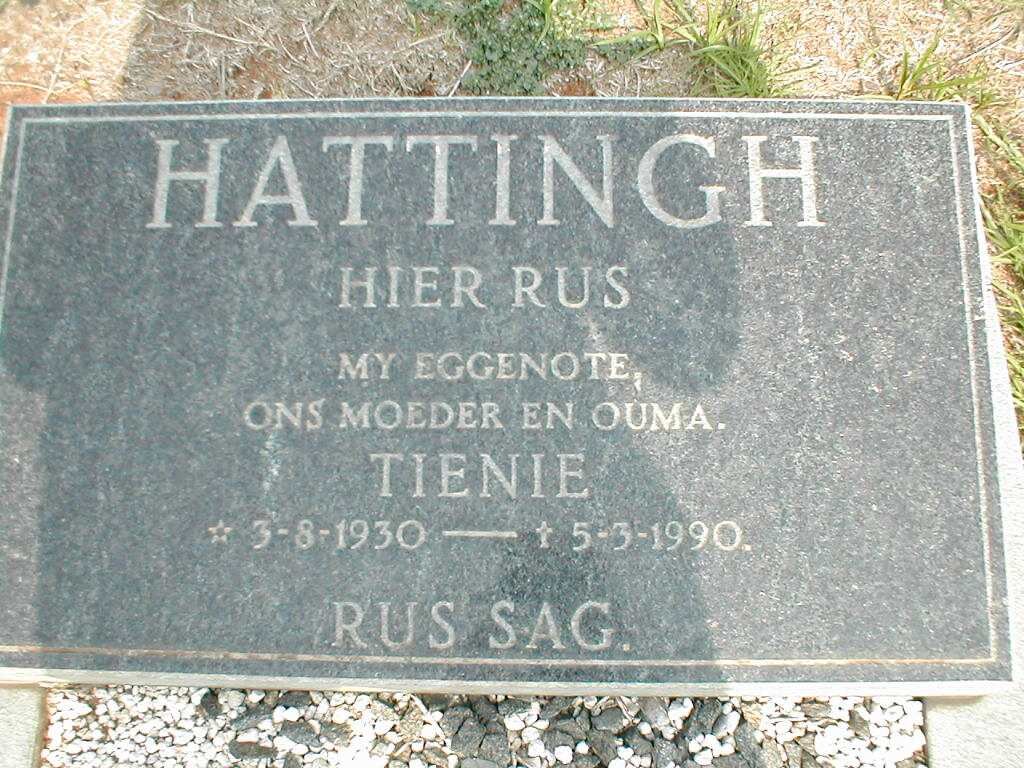 HATTINGH Tienie 1930-1990