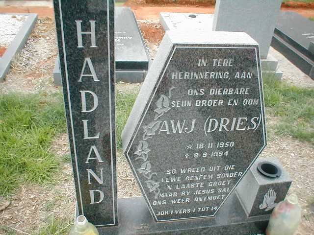 HADLAND A.W.J. 1950-1994