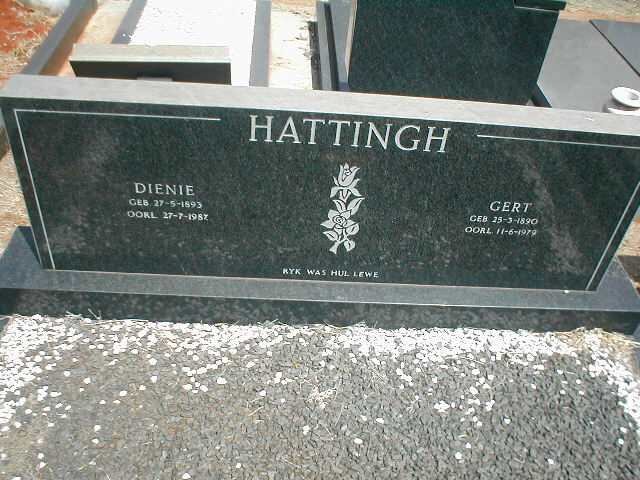 HATTINGH Gert 1990-1979 &amp; Dienie 1993-1987