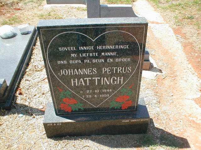 HATTINGH Johannes Petrus 1944-1999