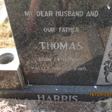 HARRIS Thomas 1892-1971