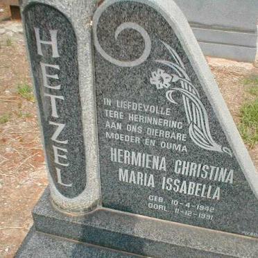 HETZEL Hermiena Christina Maria Issabella 1942-1991