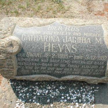 HEYNS Catharina Jacoba M. nee SWART 1905-1952